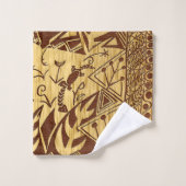 Afdruk van Afrikaanse Oerwoud Motif Bad Handdoek (Wasdoekje)