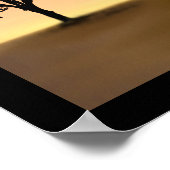 Afdruk van Afrikaanse Sunset Poster (Hoek)