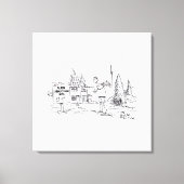 Afdruk van Alien Abduction Site canvas (Voorkant)