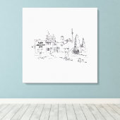 Afdruk van Alien Abduction Site canvas (Insitu (Houten vloer))