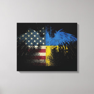Afdruk van Amerikaanse olieplakken Canvas Afdruk