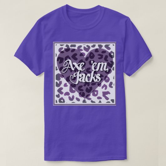 Afdruk van Ax em leopard T-shirt (Design voorkant)