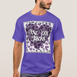 Afdruk van Ax em leopard T-shirt
