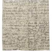afdruk van de antieke Script-kalligrafie Douchegordijn (Voorkant)