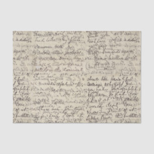 afdruk van de antieke Script-kalligrafie Tissuepapier