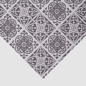 Afdruk van de lijst in grijs en Taupe Grey Tissuepapier (Detail)