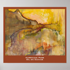 Afdruk van de orkaanpas-passer poster