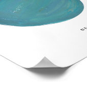 Afdruk van geschilderde planet Neptune Art Poster (Hoek)