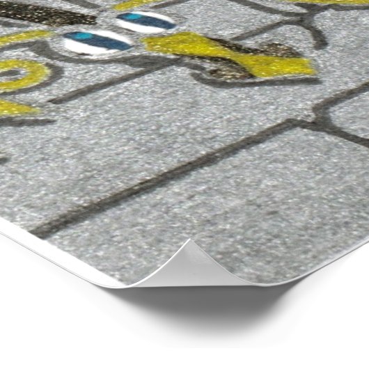 Afdruk van gothische deur (kleur) poster (Hoek)