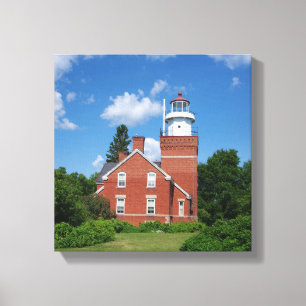 Afdruk van groot vuurtoren canvas afdruk
