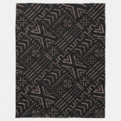 Afdruk van hedendaagse Afrikaanse modder Fleece Deken (Voorkant)