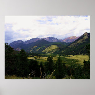 Afdruk van het nationale park Rocky Mountain Poster