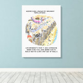 Afdruk van het schilderwerk van Refugee Water Slid Canvas Afdruk (Insitu (Houten vloer))