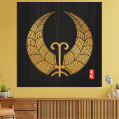 Afdruk van krasdoek van Kamon Hashimoto Canvas Afdruk (Insitu (Woonkamer))