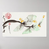 Afdruk van laffy Flower Stem Curving Poster (Voorkant)