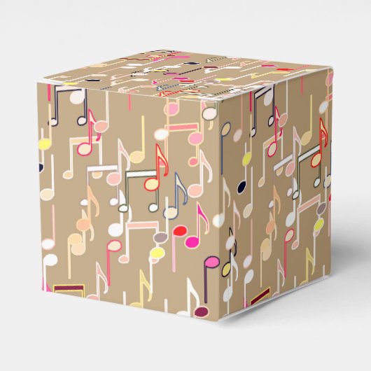 Afdruk van muzieknoten - tauptan, multi bedankdoosjes (Voorkant Zijde)