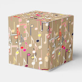 Afdruk van muzieknoten - tauptan, multi bedankdoosjes (Achterkant)