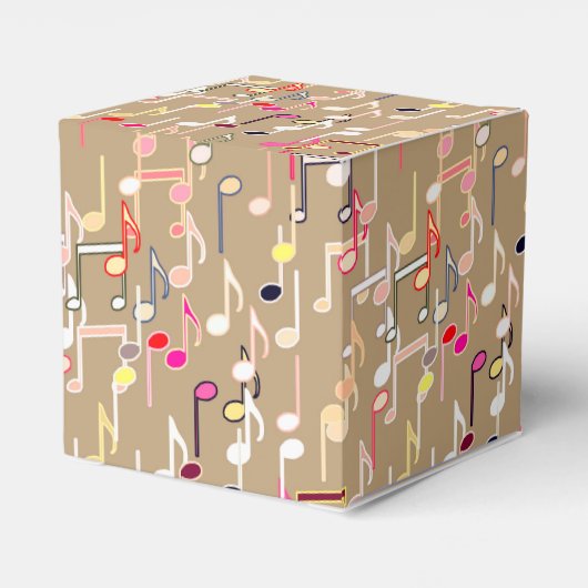 Afdruk van muzieknoten - tauptan, multi bedankdoosjes (Achterkant)