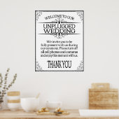 Afdruk van niet-plugged Weddenbord Poster (Keuken)