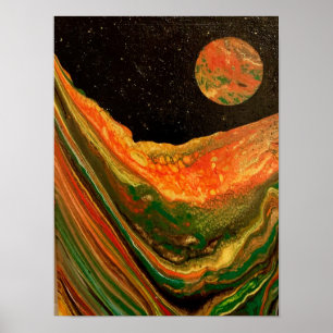 Afdruk van origineel kunstbeeld poster