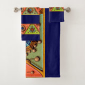 Afdruk van renaissance jewels bad handdoek (Insitu)