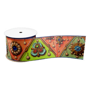 Afdruk van renaissance jewels lint