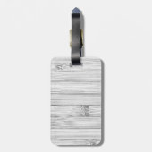 Afdruk van roodgrijs bamboe Monogram Bagagelabel (Achterkant verticaal)