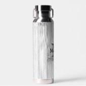 Afdruk van roodgrijs bamboe Monogram Waterfles (Voorkant)