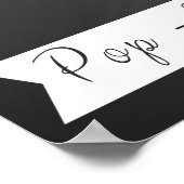 Afdruk van speciaal voor bruiloft "bubble Bar" bes Poster (Hoek)