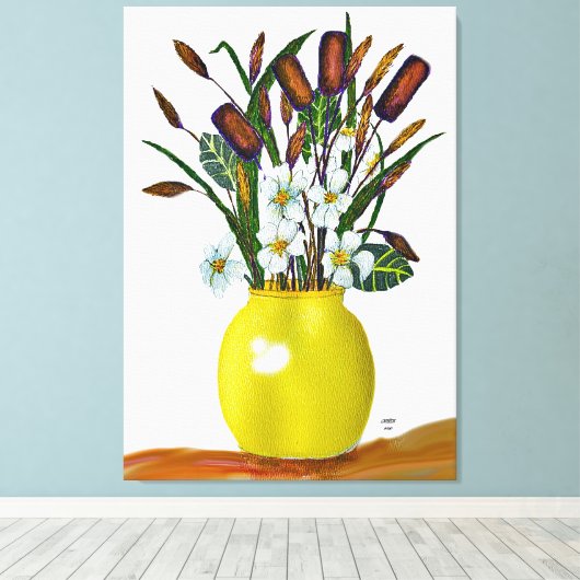 Afdruk van verrekend canvas (Insitu (Houten vloer))