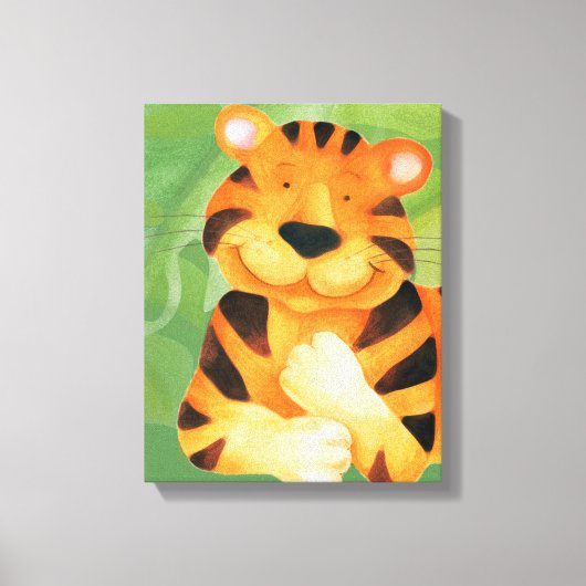Afdruk van vouwbaar tijgercanvas canvas afdruk (Voorkant)