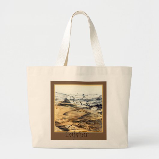 Afdruk voor evolutie grote tote bag (Voorkant)