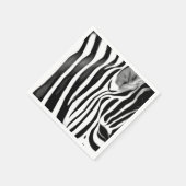 Afdruk voor sluiten van zebra servet (Hoek)
