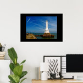 Afdruk vuurtoren Huron Poster (Thuiskantoor)