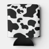 Afdruk zwart-wit Koe Blikjeskoeler (Achterkant)