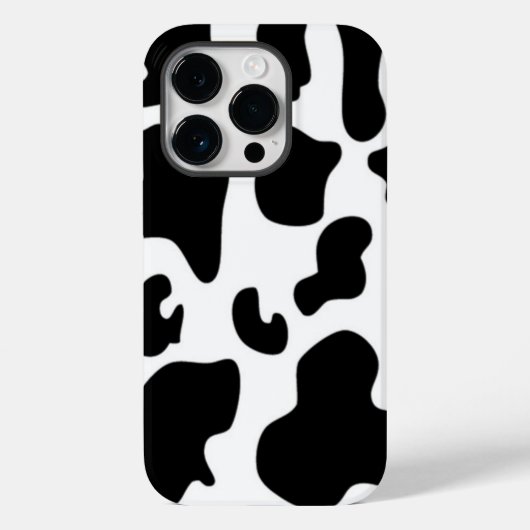 Afdruk zwart-wit Koe Case-Mate iPhone Case (Achterkant)
