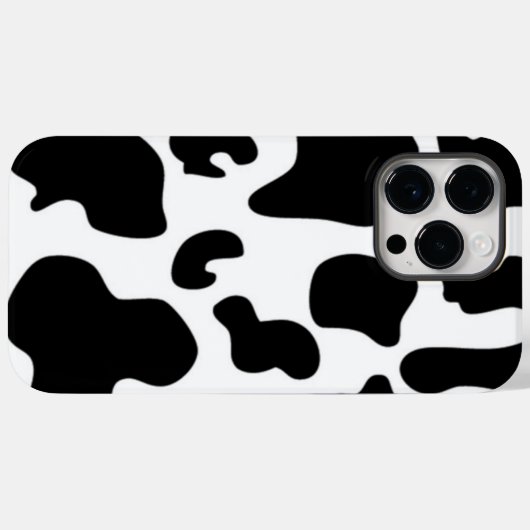 Afdruk zwart-wit Koe Case-Mate iPhone Case (Achterkant (horizontaal))