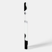 Afdruk zwart-wit Koe iPhone Hoesje (Linkerkant)