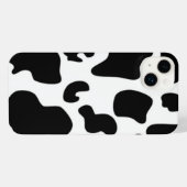 Afdruk zwart-wit Koe iPhone Hoesje (Achterkant horizontaal)