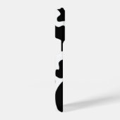 Afdruk zwart-wit Koe iPhone Hoesje (Rechterkant)