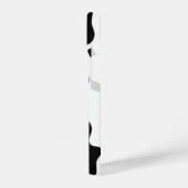 Afdruk zwart-wit Koe iPhone Hoesje (Linkerkant)