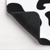 Afdruk zwart-wit Koe Muismat (Hoek)