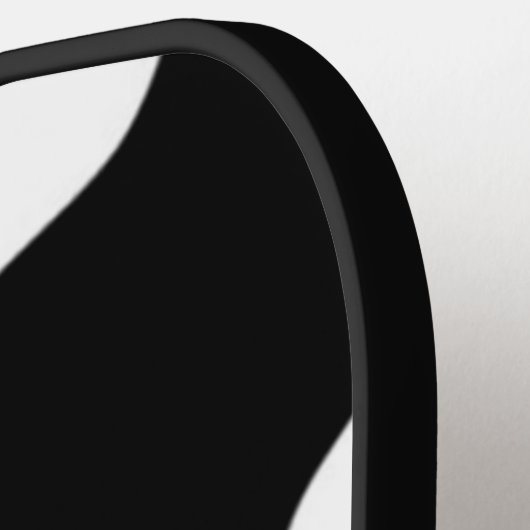 Afdruk zwart-wit Koe Pickleball Paddle (Links Detail)