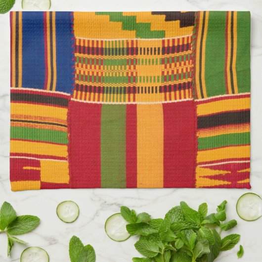 AfdrukAfrika Theedoek (Gevouwen)