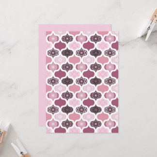 Afdrukbaar Dusky Roos Dot Mandalas Scrapbook Papie Kaart