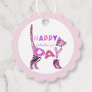 Afdrukbaar gelukkig Valentijnsdag cadeaukaartje Bedankjes Labels