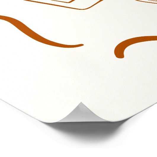 Afdrukbaar gelukskaart voor Thanksgiving-dinerfees Poster (Hoek)