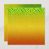 Afdrukbaar Herfst Kleurverloop Bladeren Scrapbook Kaart (Voorkant / Achterkant)