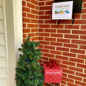 Afdrukbaar Kerstmis Bezorgchauffeur Bedankt Bord Poster