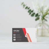 Afdrukbaar visitekaartje (Staand voorkant)